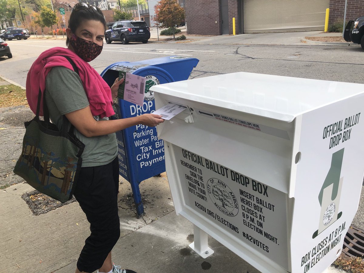 AlisonMillerPhD's tweet image. Yeah! Using the brand new ballot box! #A2votes