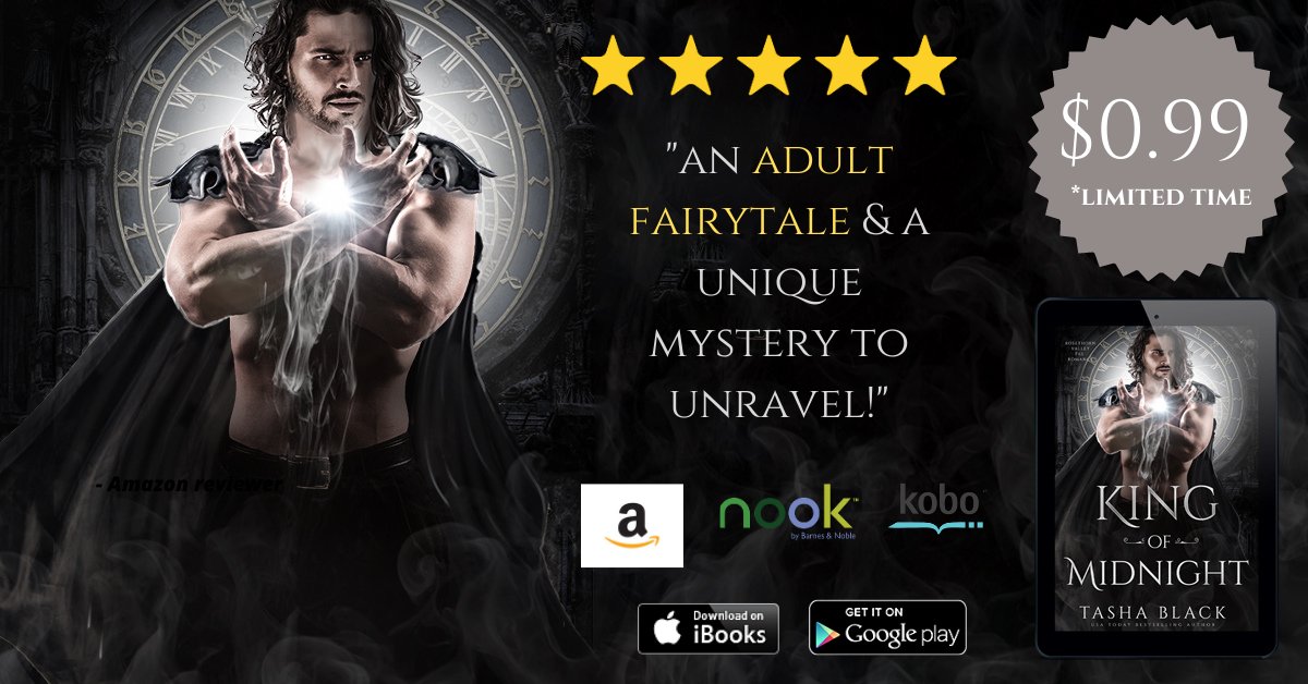 King of Midnight will be featured on 
<a href="/BookBub/">BookBub</a> next week! Snag it now for $0.99! ❤️🧚 tashablack.com/kingofmidnight…… #faerromance #bookbubismagic