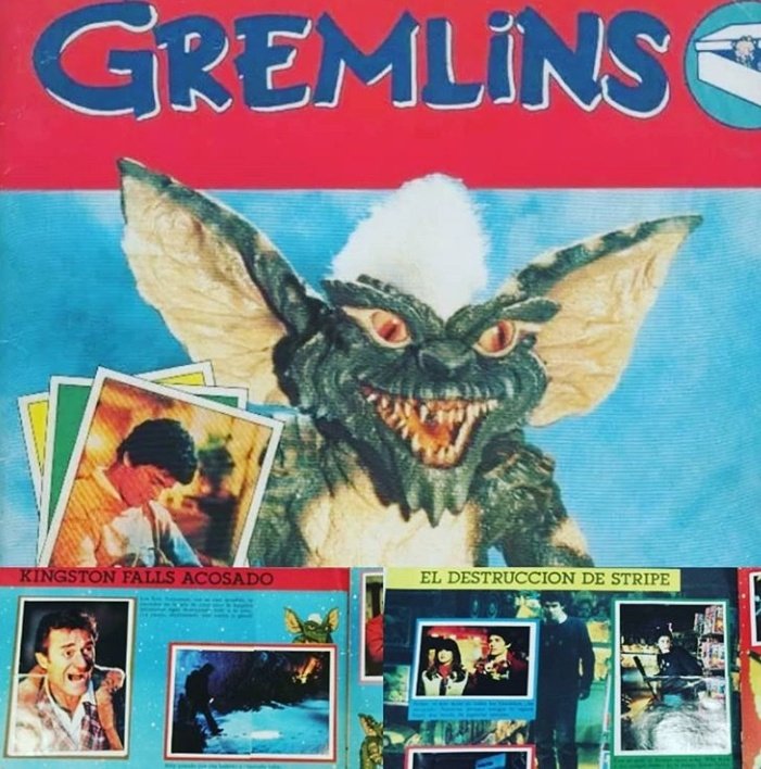 Ahora que han regresado los Gremlins a las teles, la semana que viene haré una review de su álbum de cromos ochentero. #Gremlins