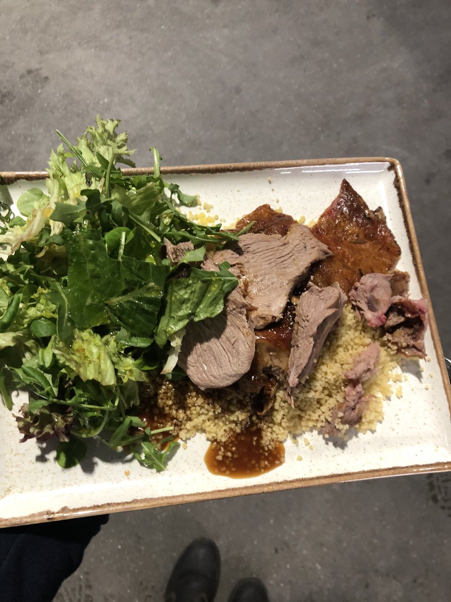 FergusElias's tweet photo. Treated the harvest cru @HushHeath to my favourite meal roast leg of Romney marsh lamb 🐑 couscous and salad, sadly no Pinot noir as we still have 4 or 5 presses to run tonight #keeponpressing #vintage2020 https://t.co/J2lx3eGKVL