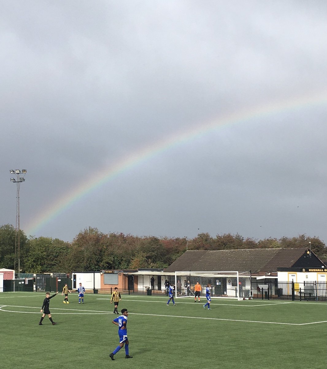Clare Cooksey (@clarecooksey) on Twitter photo Rainbow over <a href="/ROFCOfficial/">Rushall Olympic FC</a> this morning whilst watching <a href="/ROFCU18s/">Rushall Olympic Youth Team</a> in a great 6-0 win 🌈🌦☔️⚽️ Rainbow over <a href="/ROFCOfficial/">Rushall Olympic FC</a> this morning whilst watching <a href="/ROFCU18s/">Rushall Olympic Youth Team</a> in a great 6-0 win 🌈🌦☔️⚽️