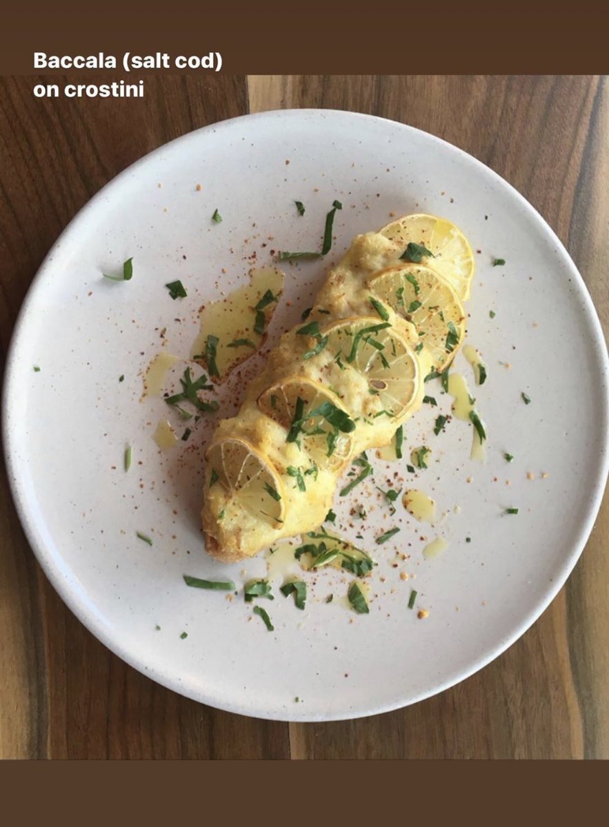 Look what’s back! Baccala Crostino 🙃 check out our online  store to order !