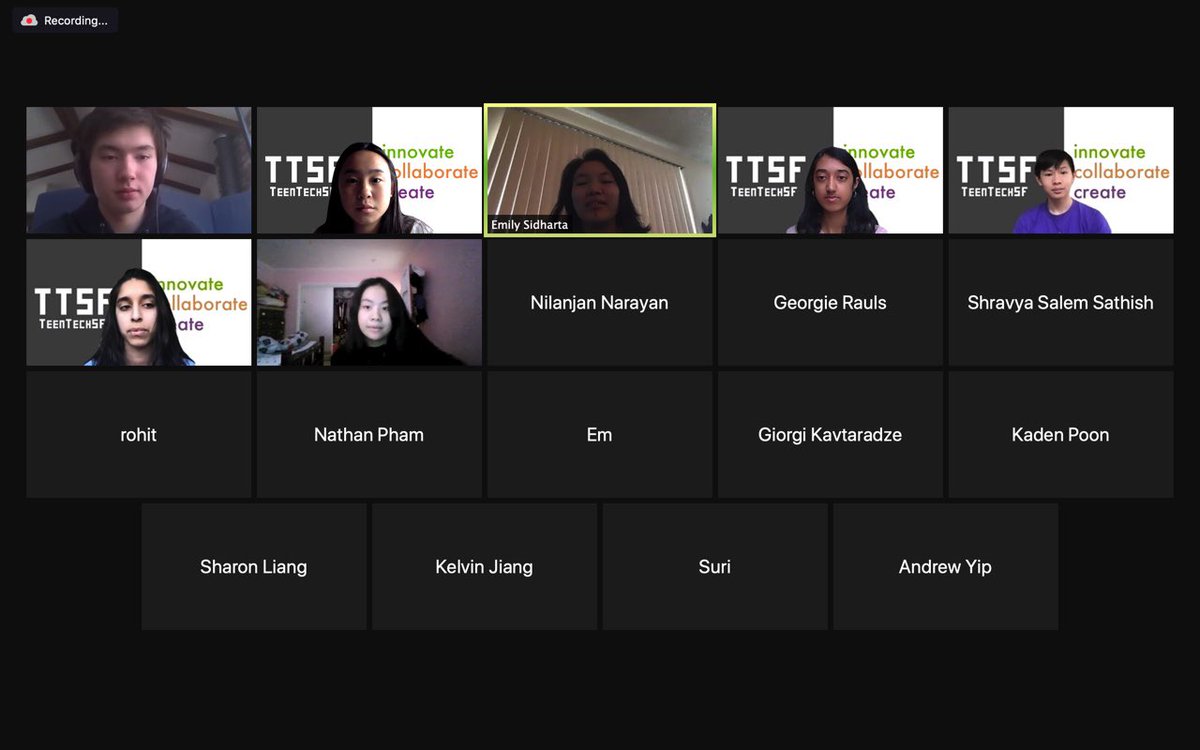 AgnesTtsf's tweet photo. TTSF’s Second Workshop:

10:30am TeenTechSF Leadership Team Panel- What does TeenTechSF do? 

We just finished our second workshop. Learn more about our leadership team! @teentechsf 

If you’re interested, please apply:

https://t.co/P0G4ccD2av

#civichackathon #teentechsf https://t.co/5IGWZnmEyb