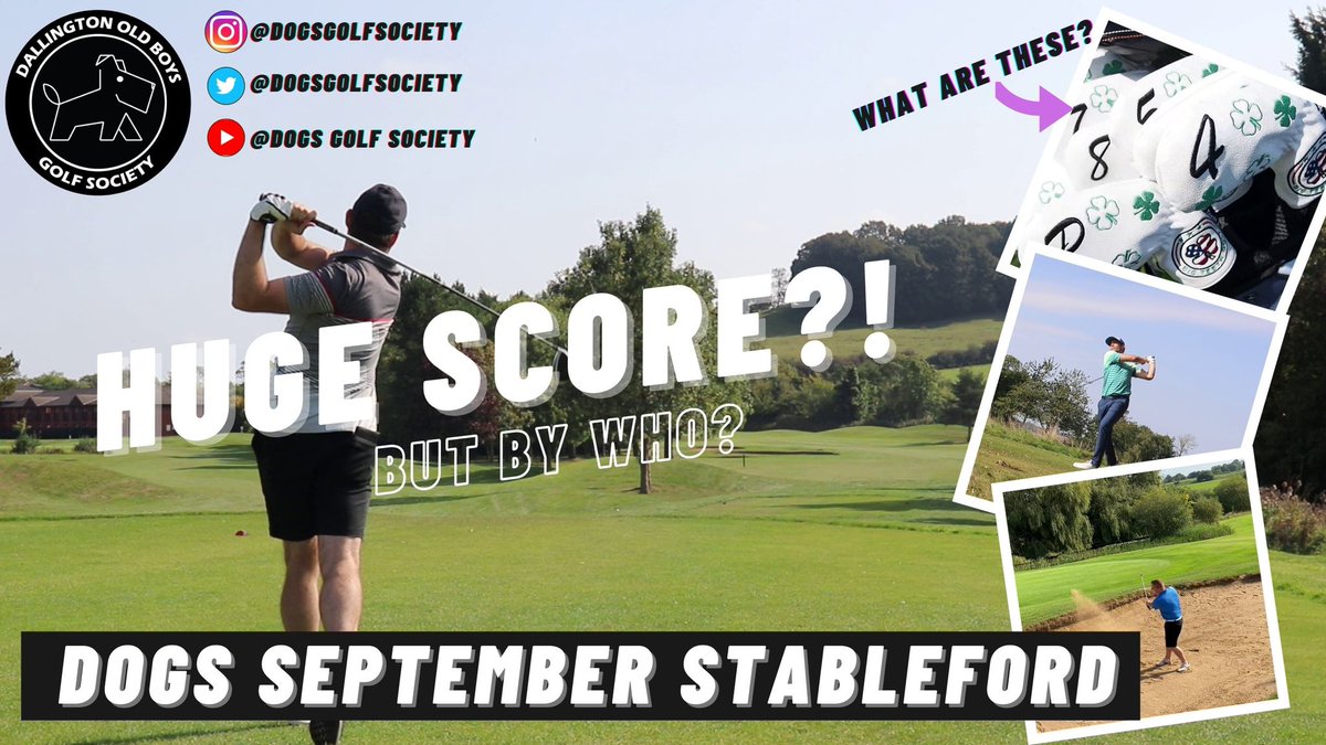 DOGSGolfSociety's tweet photo. 🎥 So here it is!! 🎥

DOGS September Stableford event held at @stavertongolf.

Someone scores BIIIIIG, but who is it?

Will @stuartsawiseman still be top 🐶 ❓ Or can @faceroy08 or @andyhashtag1gk take the lead❓

Watch here to find out‼️ ⬇️

https://t.co/fmBb65t1RY https://t.co/vmNu6Q8q23
