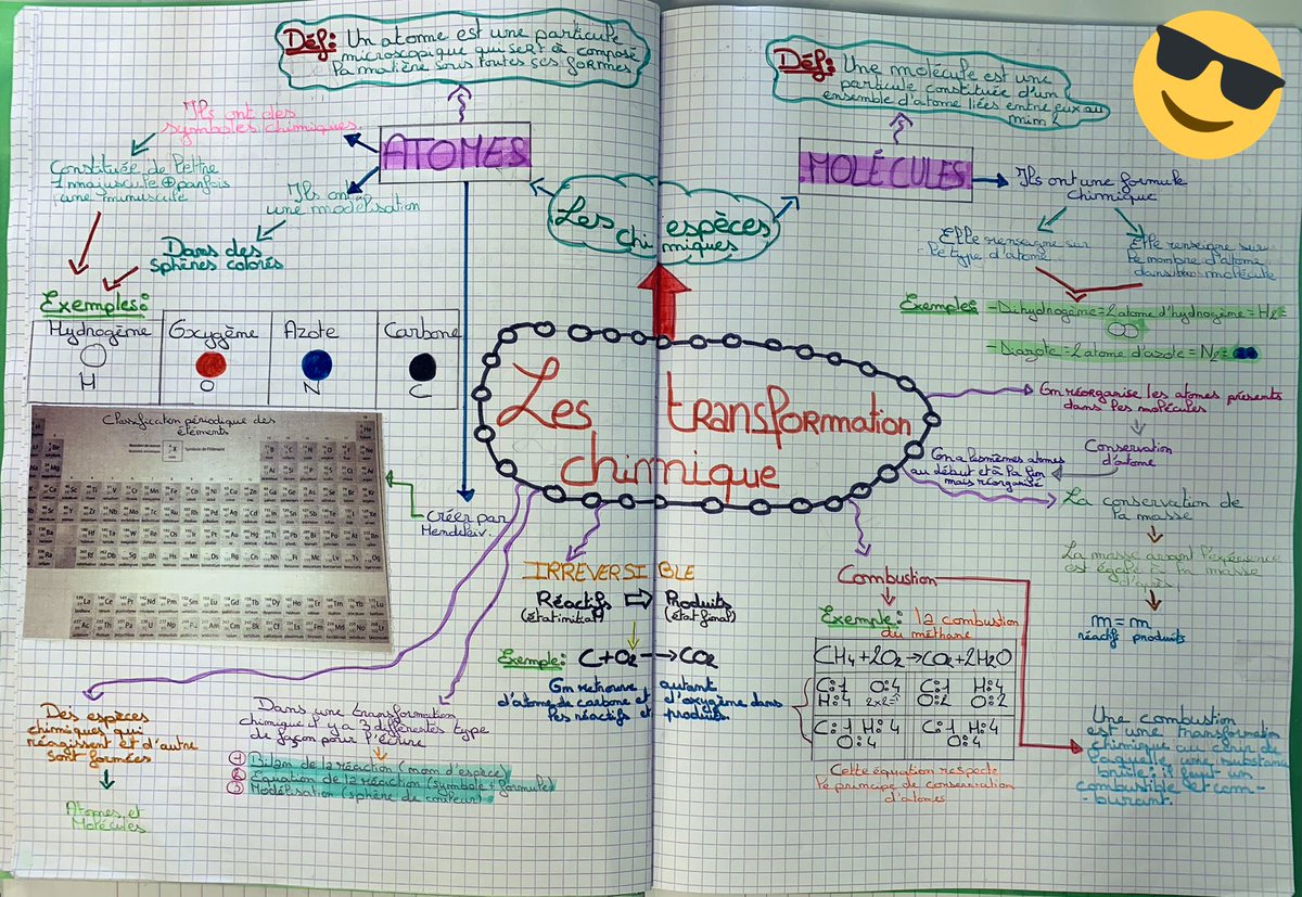 _BNicolas's tweet photo. Chaque année, je suis super fier des créations de mes 4e sur le chapitre des transformations chimiques ! 🤩
Et visiblement, certains se font plaisir ! 🧙🏻♀️
#CarteMentale
#TraceEcrite https://t.co/xdfR8GkIjE