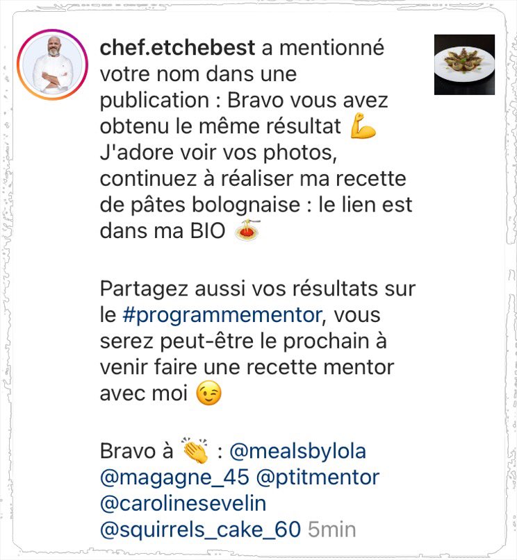 NafreyVanadis's tweet photo. J’ai cru faire un malaise en voyant ça sur mes notifications! J’ai été tagué par le @Chef_Etchebest , je suis au ange vous pouvez même pas savoir #heureuse #bonheur #philippeEtchebest #cuisine #traiteur #bolognaise #programmementor #jaiLeCoeurQuiBatLaChamade 🙏🙏🙏🥰 #beauvais https://t.co/bLSbzqcCgx