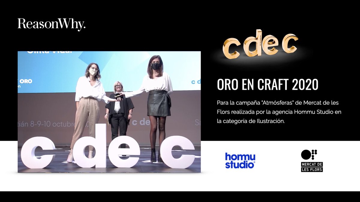 “Atmósferas”, de <a href="/hommu_studio/">hommu_studio</a> para el <a href="/mercatflors/">Mercat de les Flors</a>, se lleva un Oro en Craft por su Ilustración. ¡Enhorabuena! <a href="/cintavidal/">Cinta Vidal</a> #cdec2020