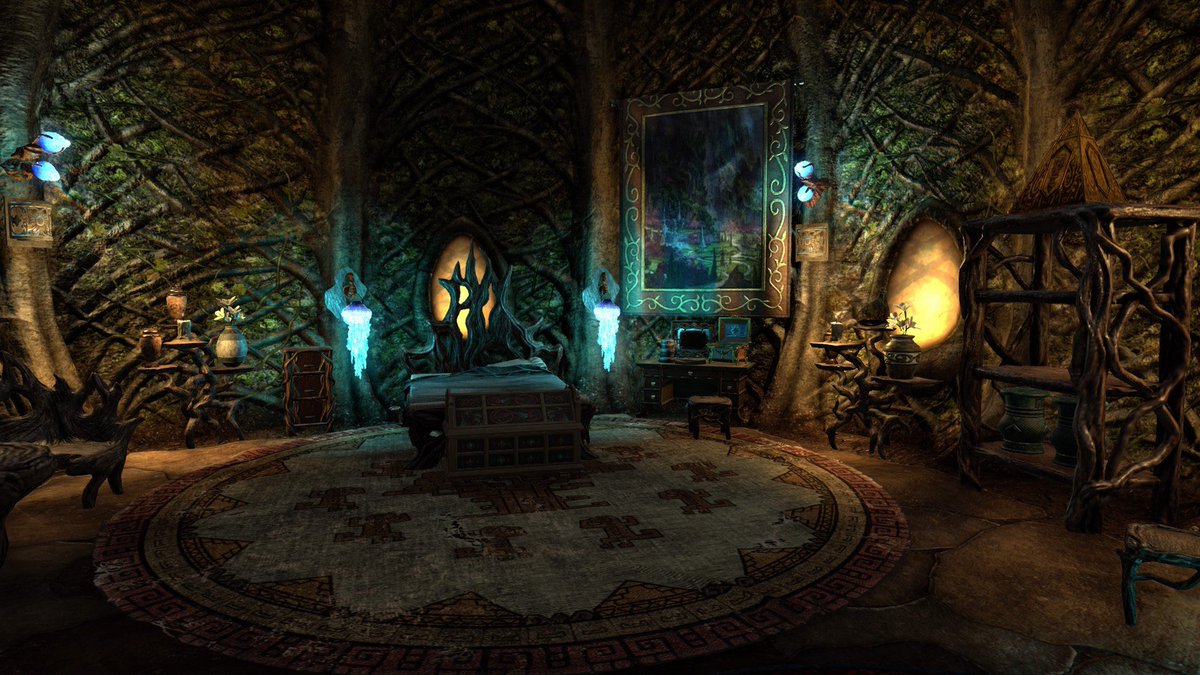 EsoMolags's tweet photo. Bouldertree Refuge magical forest built by our lovely guild officer Jingle. Beautiful colourful trees, floating blossom and tranquil wood chimes. Open to guildies for when they just need a moment of mindfulness and peace. @TESOnline @Bethesda_UK @bethesda_ESP #TamrielTogether https://t.co/jmXbyFFQbv