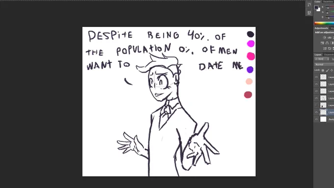 This drawing may go two ways 

1-) Erase the dialogue Ima draw a cute dude and thats it (prob change the hair)

2-)...............Instant loss 2koma

Vote below and ill take into consideration 