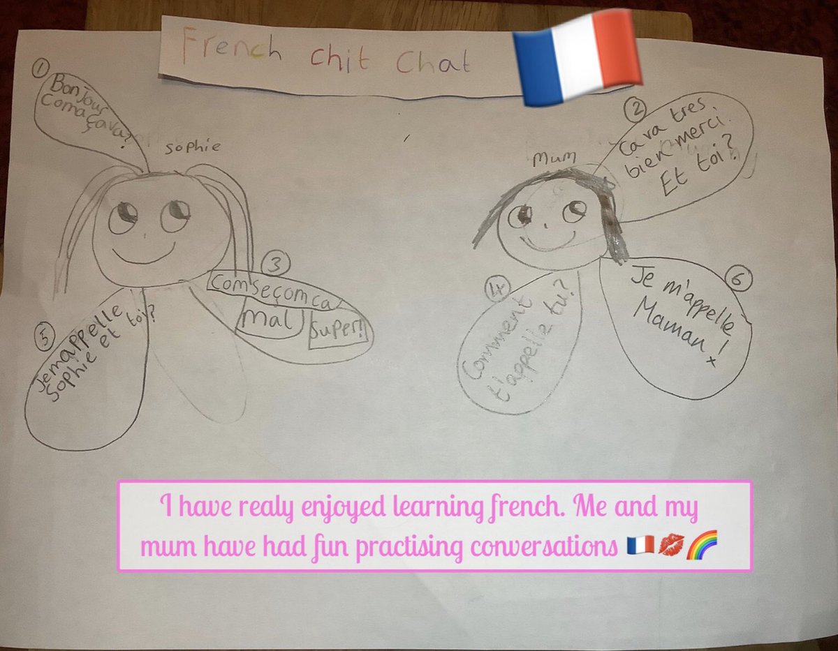 HBJSCH63's tweet photo. We love it when our children have enjoyed their learning so much they continue the fun at home. This is from one of our Year Three children on Seesaw. C’est fantastique! 👏🇫🇷 #HBJSFrench https://t.co/gEFvZl0Hv5