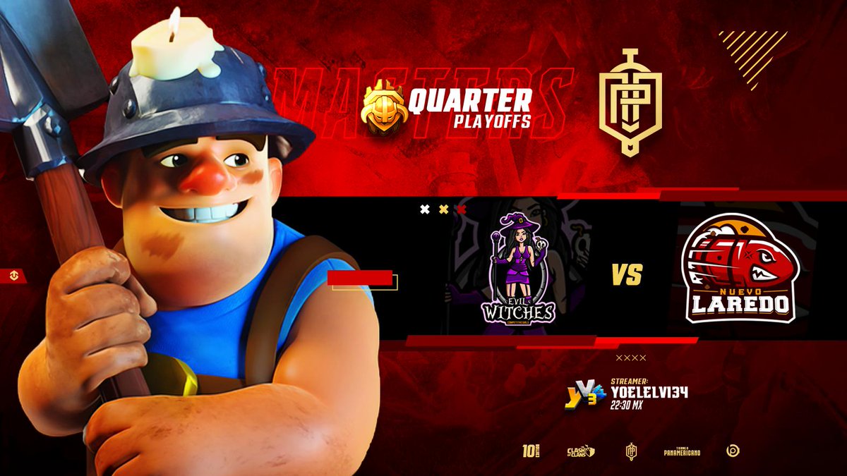Que guerrazas se traen estos 4tos de finales de <a href="/COCTORNEO/">Torneo Panamericano COC</a>

Continuamos con la Modalidad MÁSTER

Hoy veremos a viejas brujas 🧙🏼‍♀️ pero con manicura enfrentarse con este equipazos de Nuevo Laredo 💪🏼 veremos que amarre hacen las brujitas.

Ya saben

<a href="/WitchesEvil/">☪EVIL WITCHES ☪</a> VS @NuevoLaredoClan