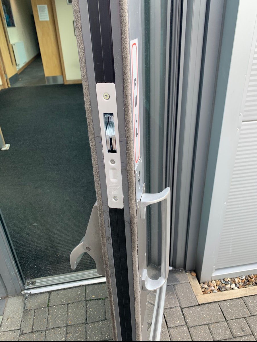 Chopping in security locks on site. #ukdoors #security
