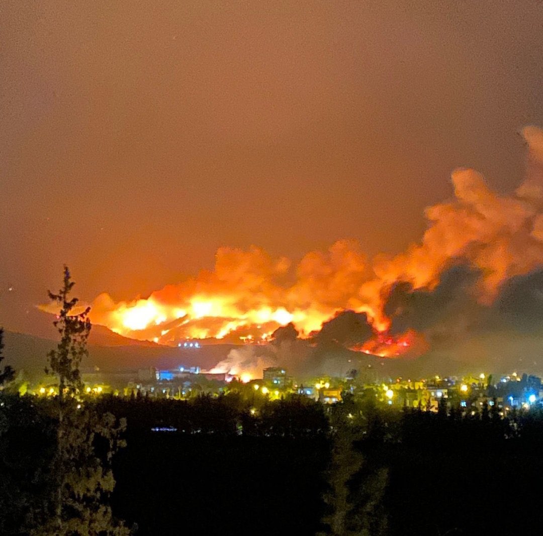 itsleclerc's tweet photo. 🔥IMPORTANT THREAD🔥 #hatayyanıyor 
to all my international moots please RT and spread the word,
a beautiful city called ‘Hatay’ in Turkey has been burning for 2 days. Forests, animals, houses everything you can imagine is on fire. https://t.co/efoFJW58lD