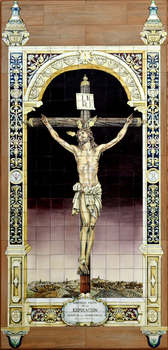 ExpiracionARJ's tweet photo. BENDICIÓN DEL RETABLO CERÁMICO DEL SANTÍSIMO CRISTO DE LA EXPIRACIÓN.

Esta noche ha tenido lugar la bendición por parte de nuestro párroco, de un bello retablo cerámico con la imagen del Santísimo Cristo de la Expiración en el exterior del templo de San Juan Bautista. https://t.co/oDFx5iZoHZ