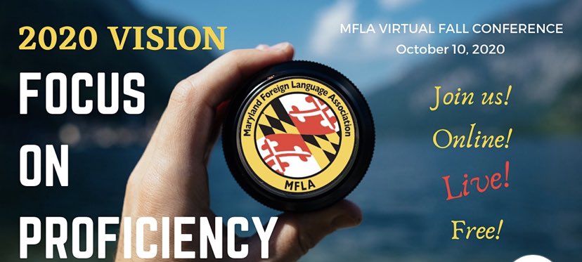 BarreraMercadoB's tweet photo. Attending the Fall MFLA conference! Thanks to all the presenters for the fenomenal work and resources. So thankful for this free professional opportunity. Getting many remote teaching ideas to share with my WL Department #mflamd20 https://t.co/Rcc5SFm2hm