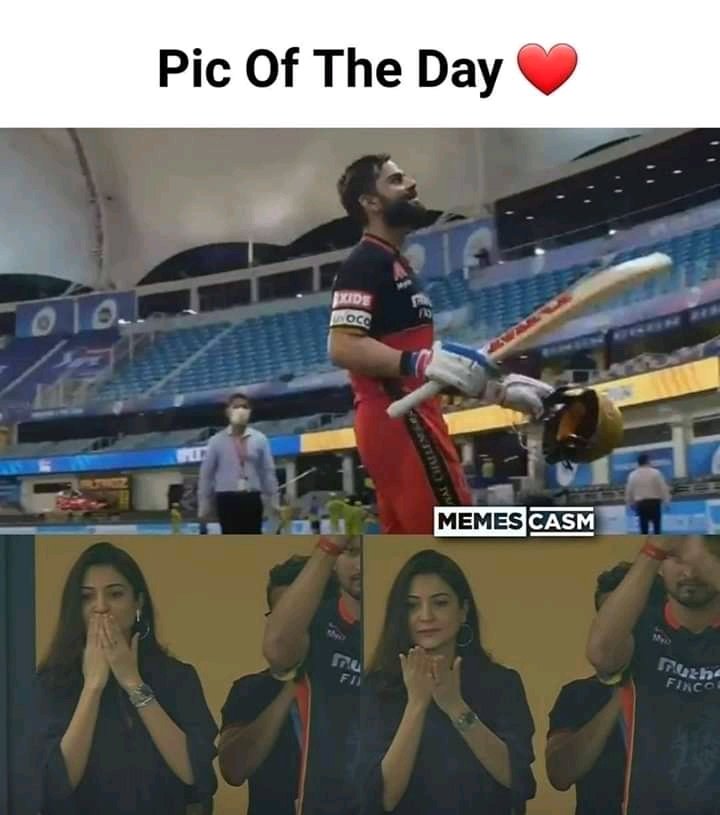 fahadjalil17's tweet photo. Pic of the day😍
#Kohli #AnushkaSharma #RCBvsCSK #Dream11IPL #IPL2020 #PlayBold #picoftheday https://t.co/0hxxOI2xFB