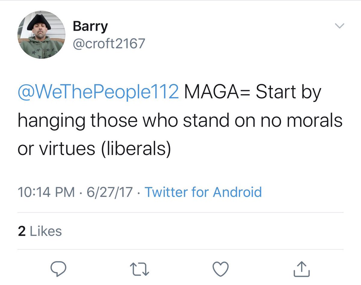 Let us continue with one of the heads of the plot, Barry Gordon Croft Jr, 44, Bear, Delaware.Don’t let anyone tell you he wasn’t MAGA.  https://twitter.com/tapstrimedia/status/1314601886172033025