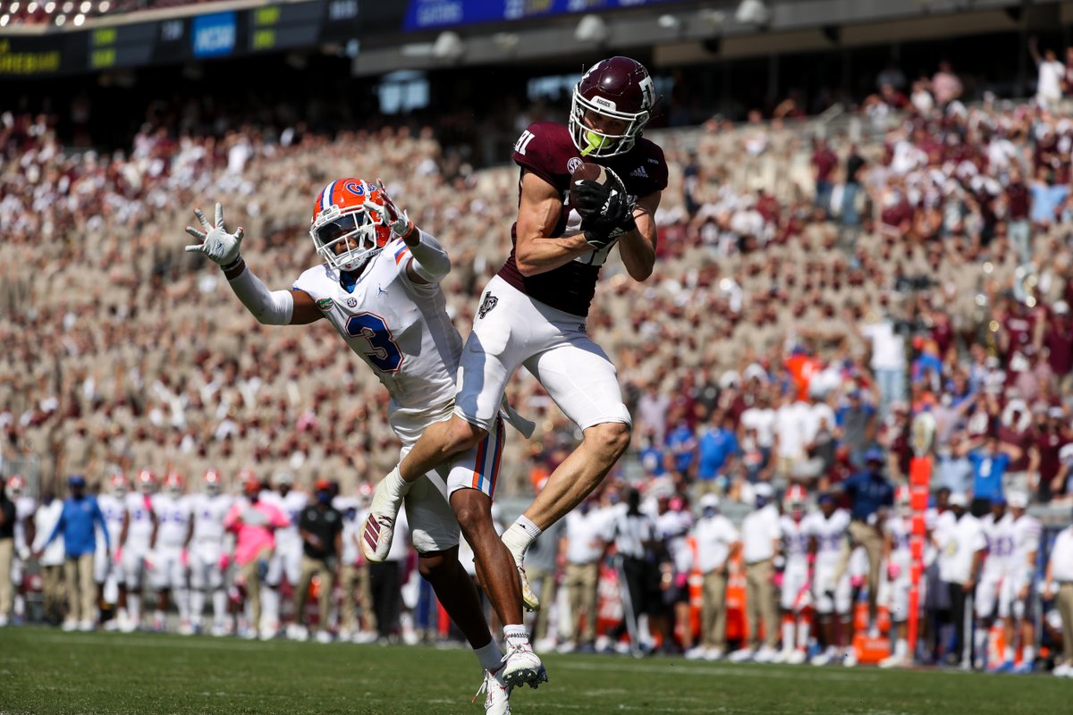 AggieFootball's tweet photo. Big play, @Chappyboy21!

#GigEm https://t.co/UnejMqQNLw