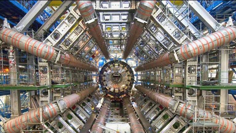 Conspiracy theorists accuse CERN, the largest particle accelerator in the world, of being a time machine or portal. Ironically, scientists at CERN nicknamed one of their experiments ALICE and have even expressed interest in building a bigger particle collider on the Moon.