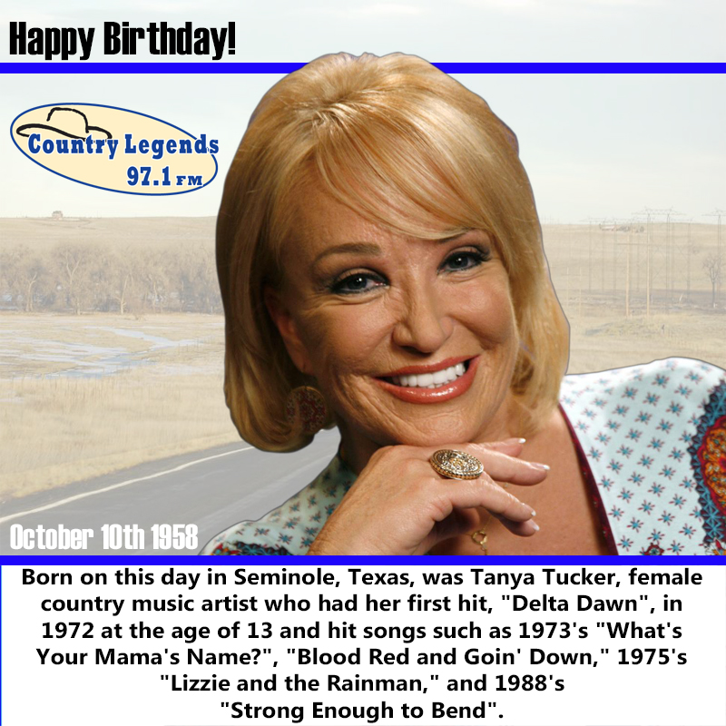 Happy Birthday Tanya Tucker !
 