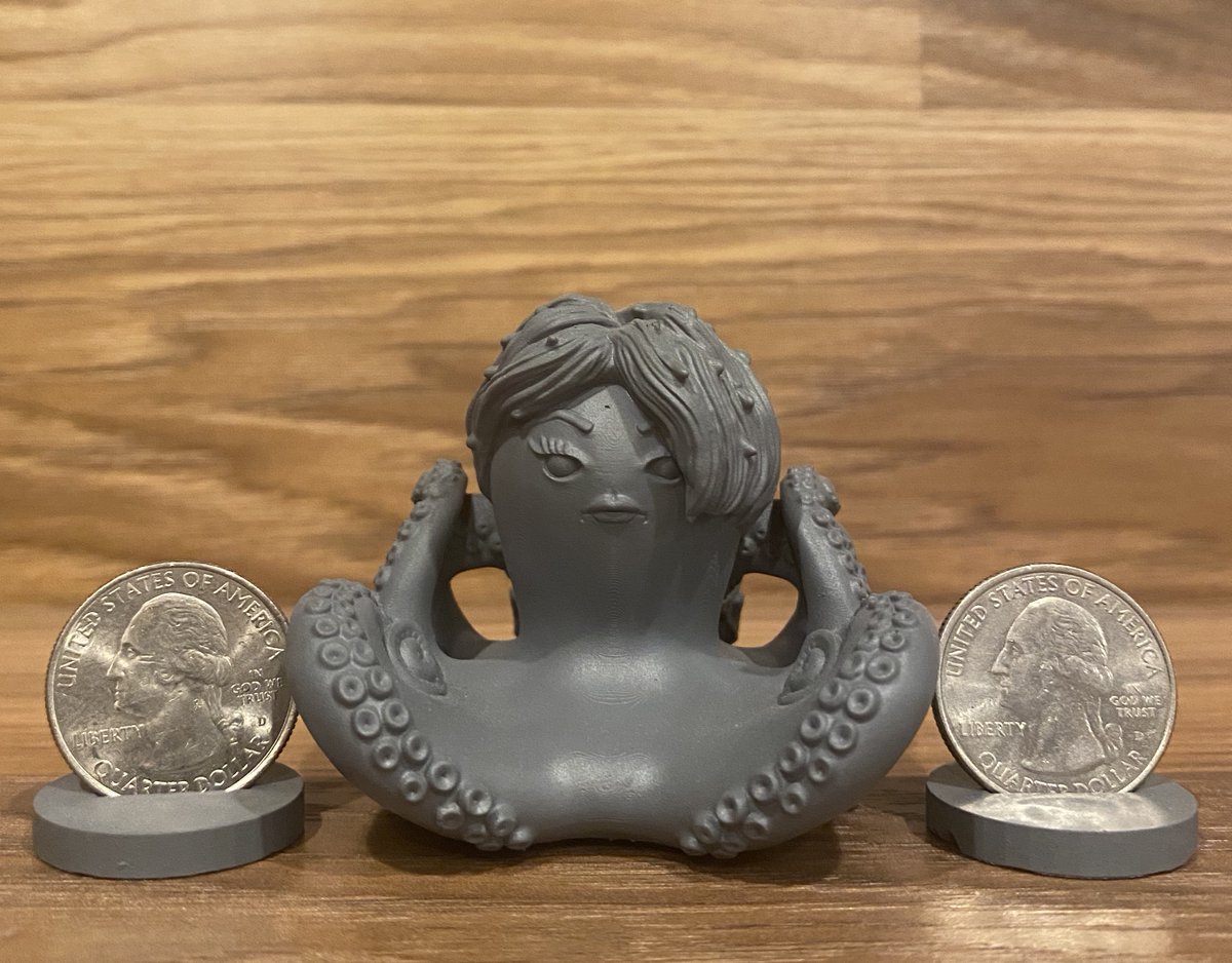 NobleDwarf's tweet photo. New Kraken Miniature! 
Meet the most fearsome monster of the deep, Kra'Karen! Don't make her cast Speak With Manager!
Available on Noble Dwarf https://t.co/IWwhE9TrCG
#calindria #Karen #kraken #miniatures #tabletop #RPGs #dungeonsanddragons #veteranowned #smallbusiness https://t.co/clxwkCO7rB