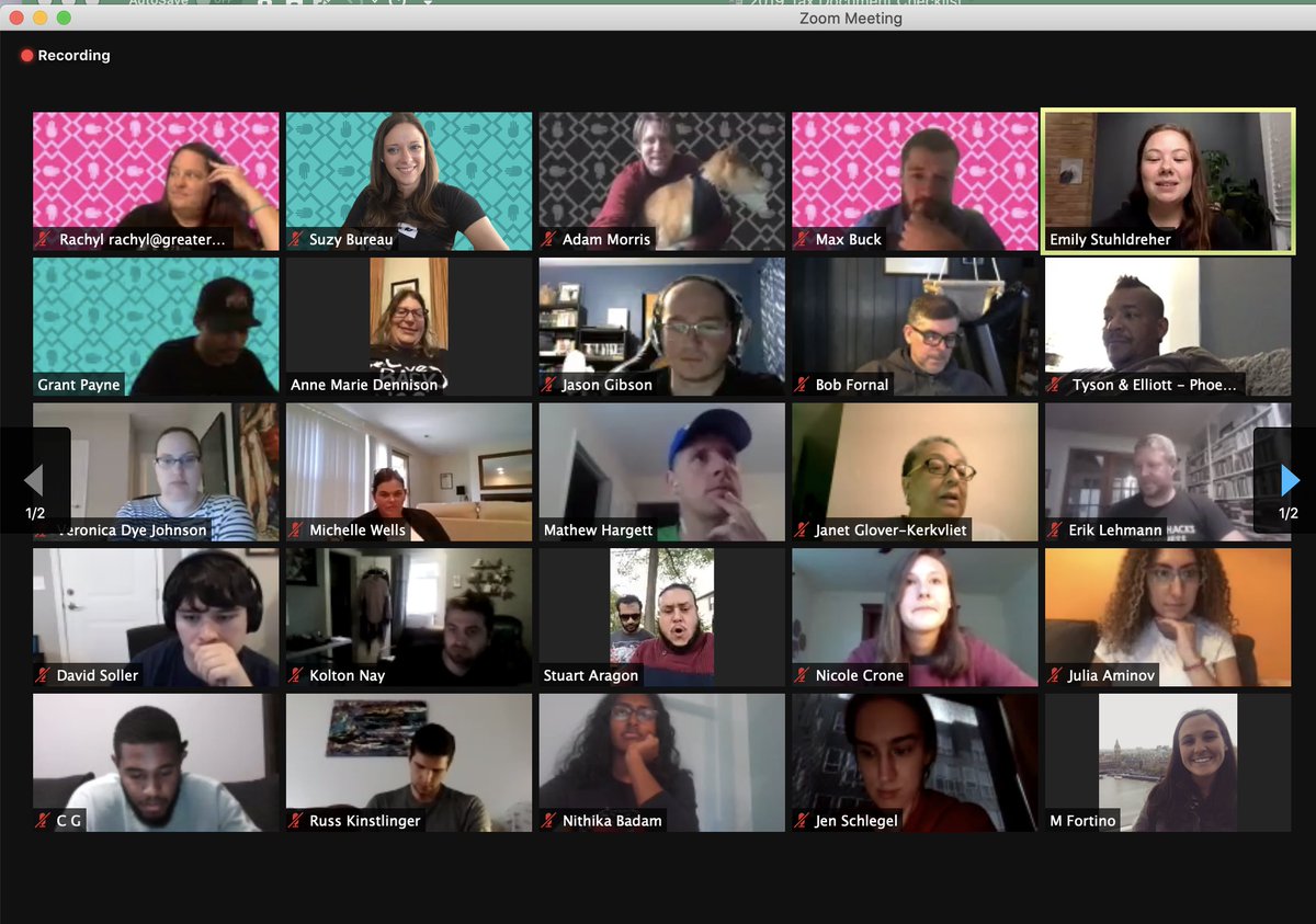 .<a href="/GiveBackHack/">GiveBackHack</a> Global kicked off last night w/team formation. This morning: Empathy &amp; Stakeholder Discovery/Validation. Tonight: Problem Definition &amp; Validation.

We're user-centered &amp; ensuring we're working to solve a problem, not just build a solution!

#GiveBackHack #socent
