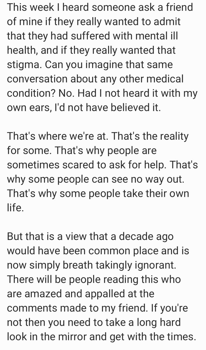 AliLivingstone1's tweet photo. Mental health can be frighteningly complex to those who have never experienced it. Being kind really isn't.
#BrokenBlueLine #WorldMentalHealthDay #BeKind #WearYourScarsProudly https://t.co/odjXlvljlK