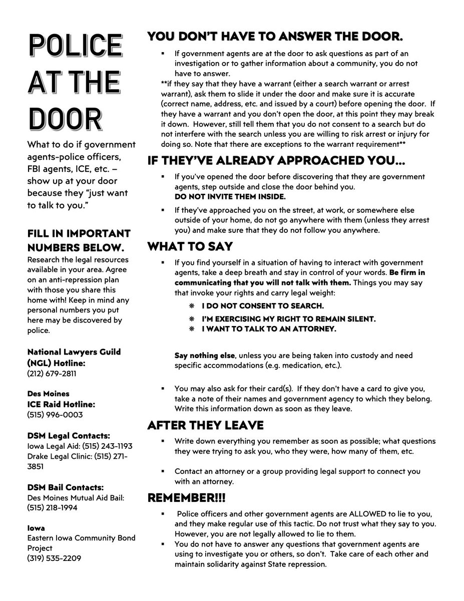Save and print this, put it by your door, and create a plan with your housemates and anyone that frequents where you live.