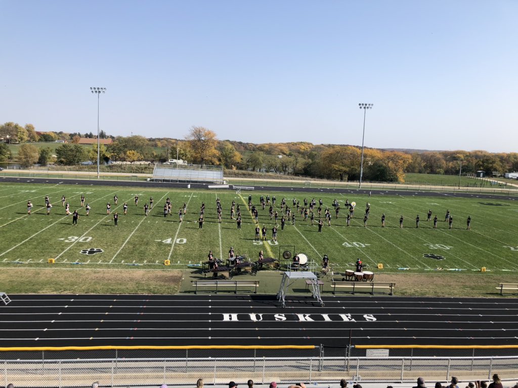 WintersetHusky's tweet photo. Fantastic job by the Marching Huskies today at McGaffin Filed performing their State Festival routine! #czechyourself #wintersethuskypride https://t.co/gdg4VlNOz1