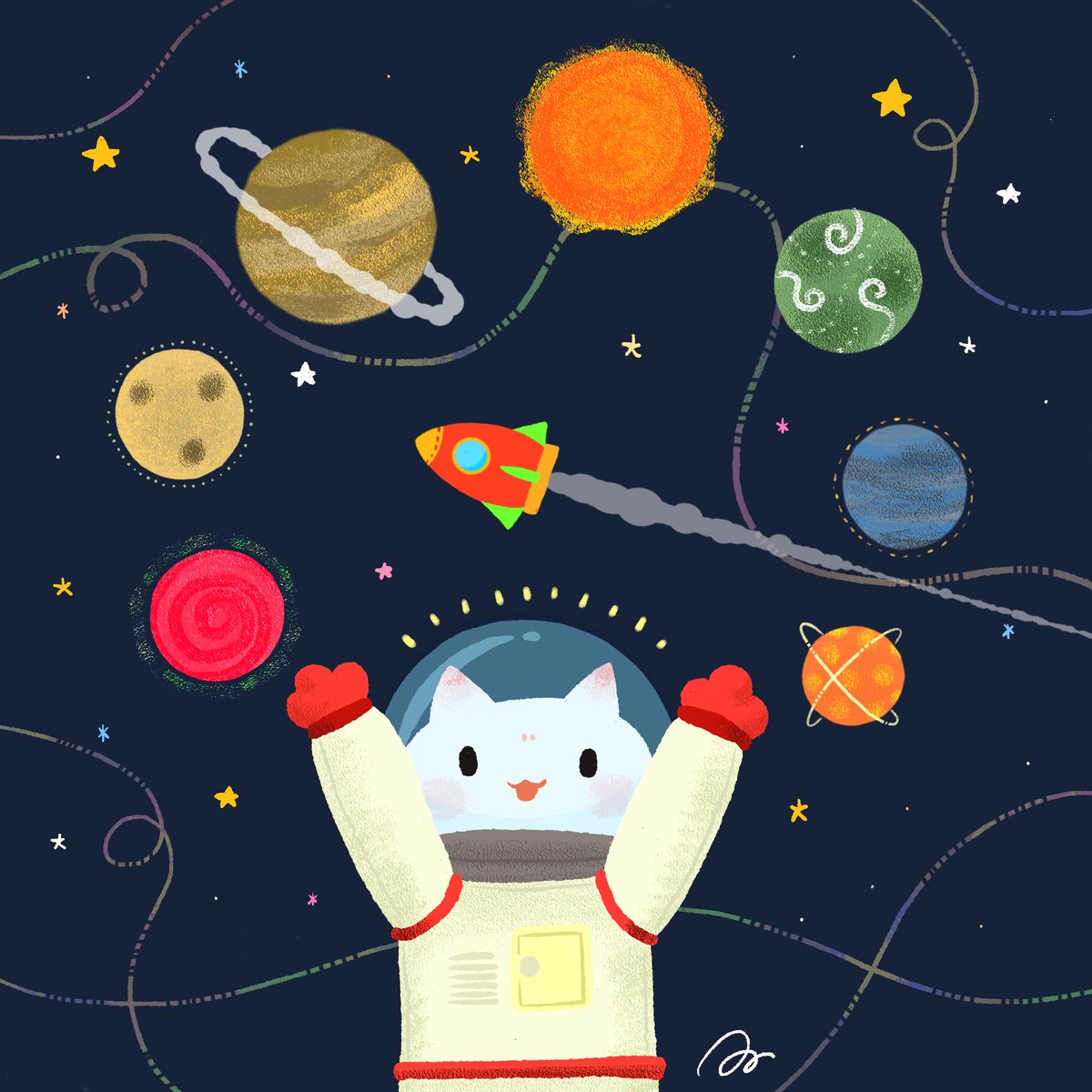 1枚目 Adobe Frescoで描いたもの
2枚目 iPad版Illustratorで描いたもの
3枚目 2枚目のアウトライン。

#AdobeFresco 
#IllustratoroniPad 