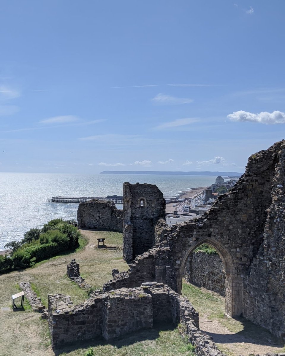 Not a bad view from the office is it? Hastings Castle is open all weekend Sat &amp; Sun 10am-3.30pm (Last admissions 3pm) See you soon!