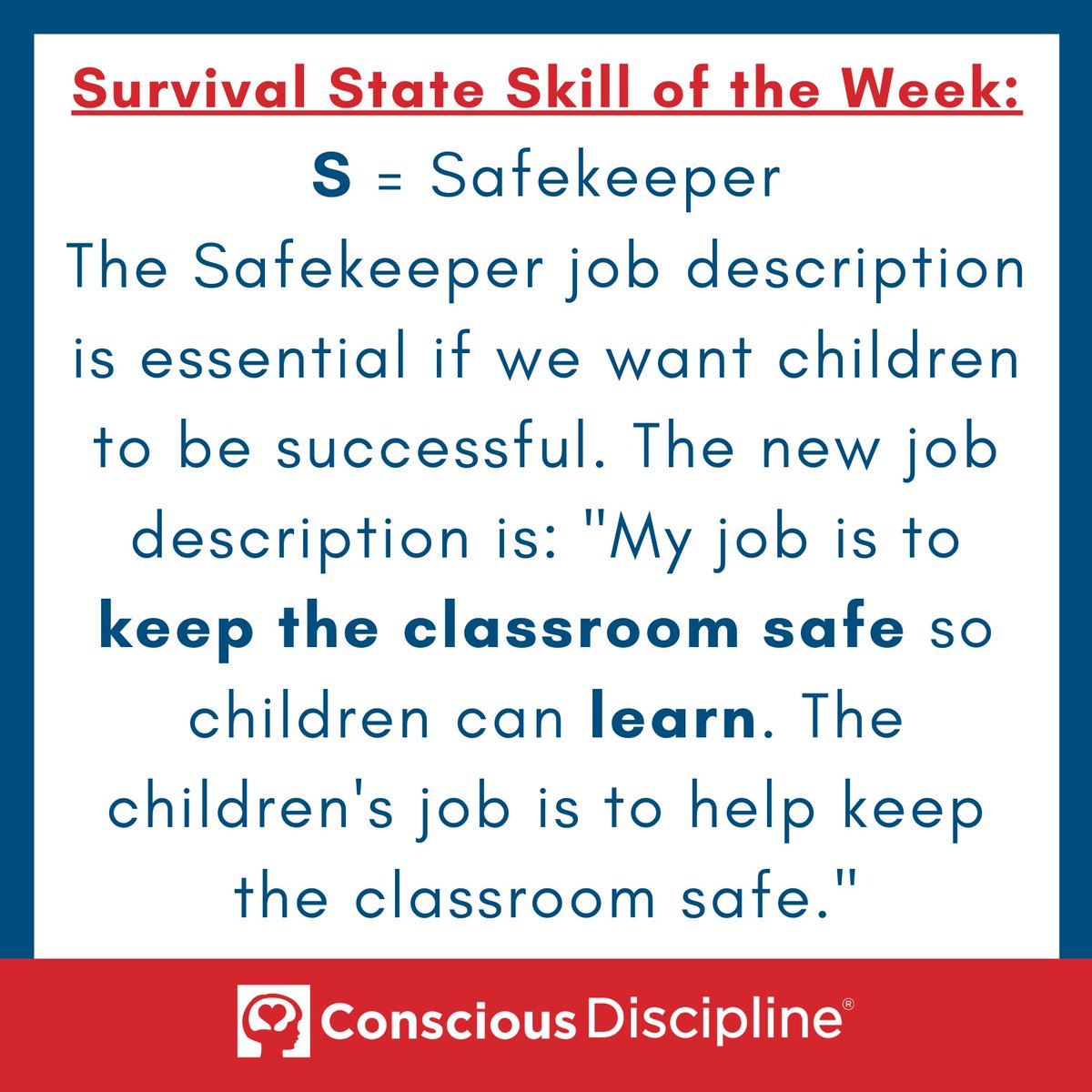 ConsciousD's tweet image. Continuing our series on the five skills that soothe the Survival State outlined in the acronym NARCS, this week we will focus on the Safekeeper Job and Ritual. Learn more about the Safekeeper job description below, and join us this week for more Safekeeper tips, posts &amp;amp; videos.