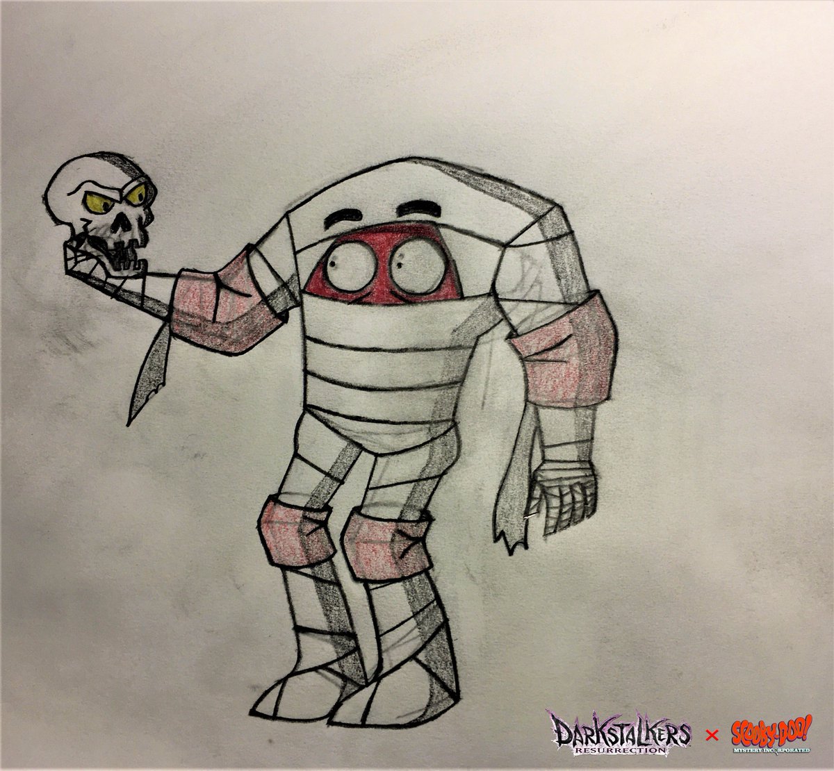 CrashyBomb's tweet photo. Inspired by @eternalflamebry, here's #Chuck w/ #D #Head drawn in the style of @warnerbros's #ScoobyDooMysteryIncorporated! #Darkstalkers #darkstalkersstyles #chuckdhead #scoobydoomysteryincorporated #supersmashstyles #whatif https://t.co/x9zuaYPvNv