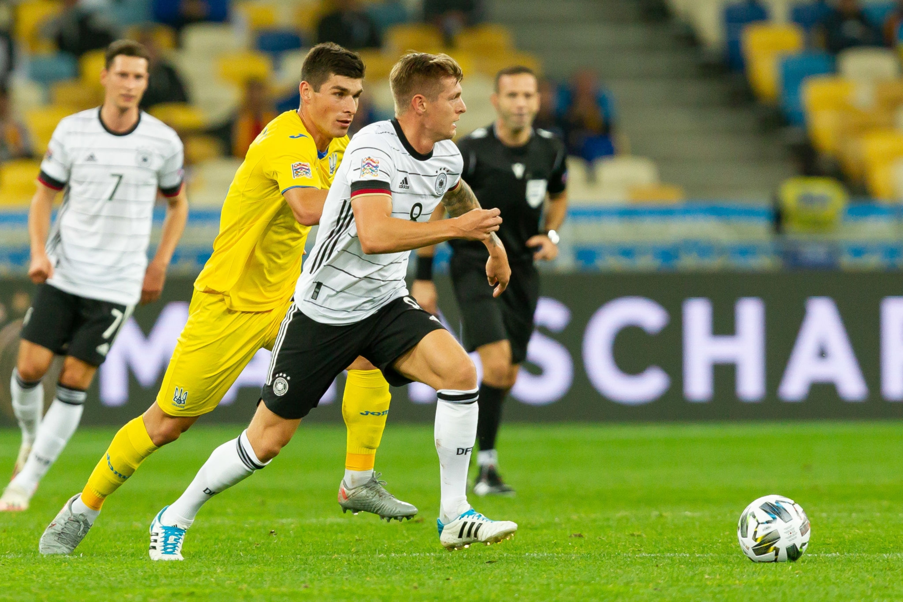 Kroos, jugador del Real Madrid, en el Ucrania-Alemania.