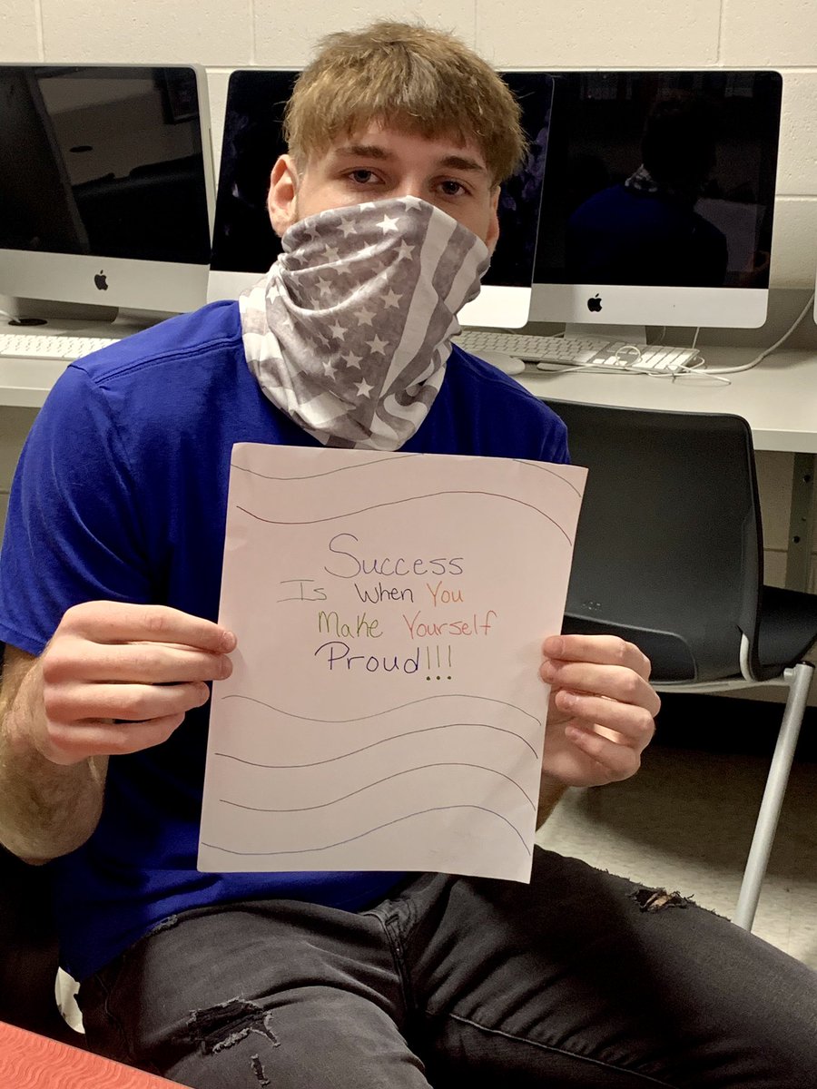 MartinCoJAG's tweet photo. A personal definition of success is essential 4future planning. Martin County High School JAG KY students created posters 2remind us of our goal. Excited 2C students back in person&amp; wanted 2share those posters WITH their much missed faces! #DefinitionOfSuccess @JAGkentucky https://t.co/DM8i28bmCT