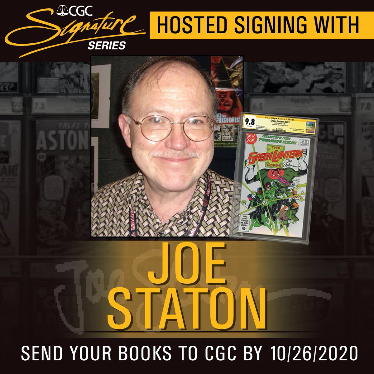 JoeStaton's tweet image. FOR MORE INFORMATION ...   
Missed seeing you all this year, but if you have books for me to sign, this is good time to get it done.

cgccomics.com/news/article/8…