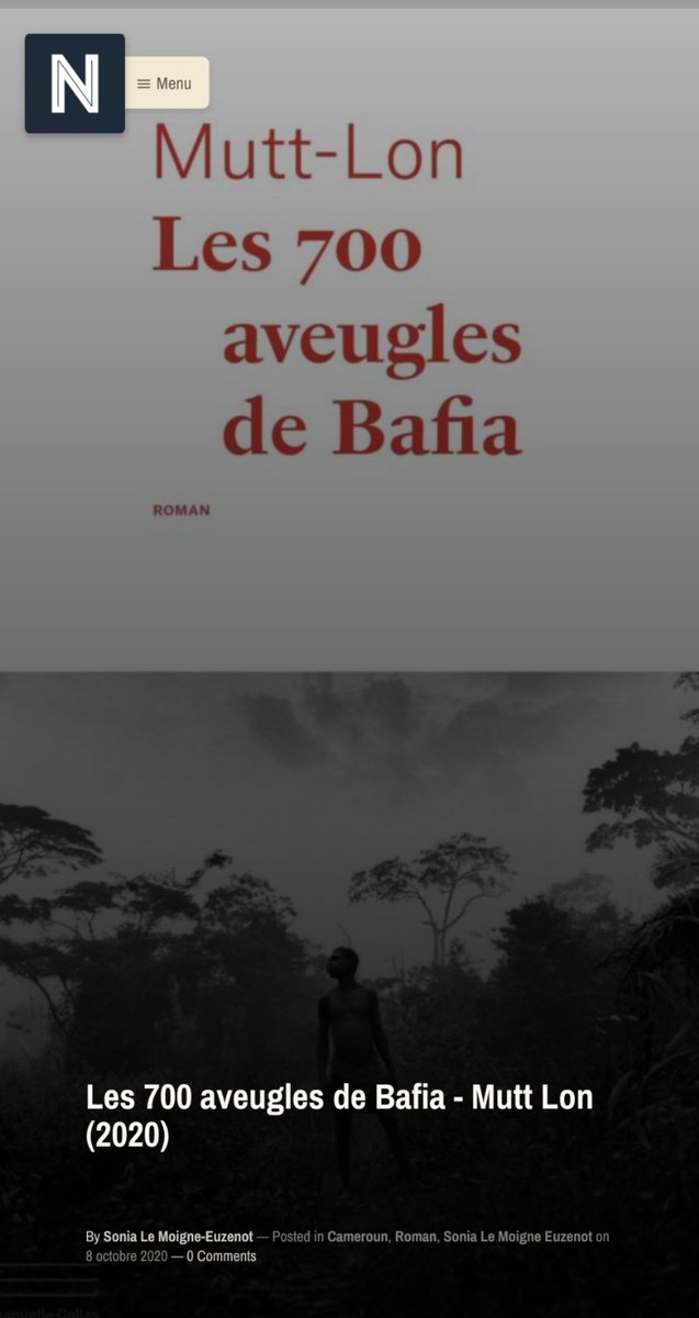 AfroChroniques's tweet image. Nous vous proposons une nouvelle chronique litteraire de ce roman de @muttlon Les 700 aveugles de Nadia publié aux éditions #editionsemmanuellecolas. Une analyse de Sonia Le Moigne-Euzenot. @raphthierry @lareus @Espritvagabond_ @etumnamboa
 @Izuwa_ chroniqueslitterairesafricaines.com/les-700-aveugl…