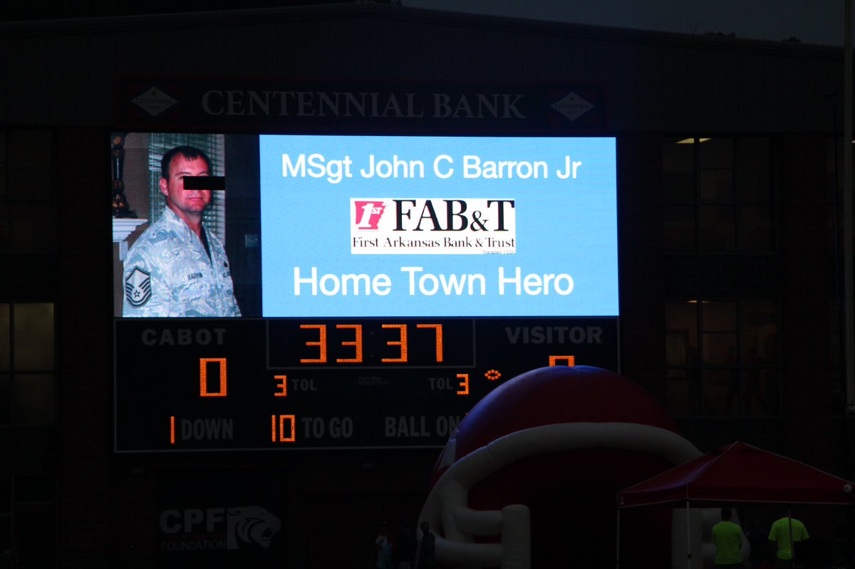 We are proud to honor Master Sargent John C Barron Jr. as the First Arkansas Bank and Trust Hometown Hero of the week. Thank you for your service!