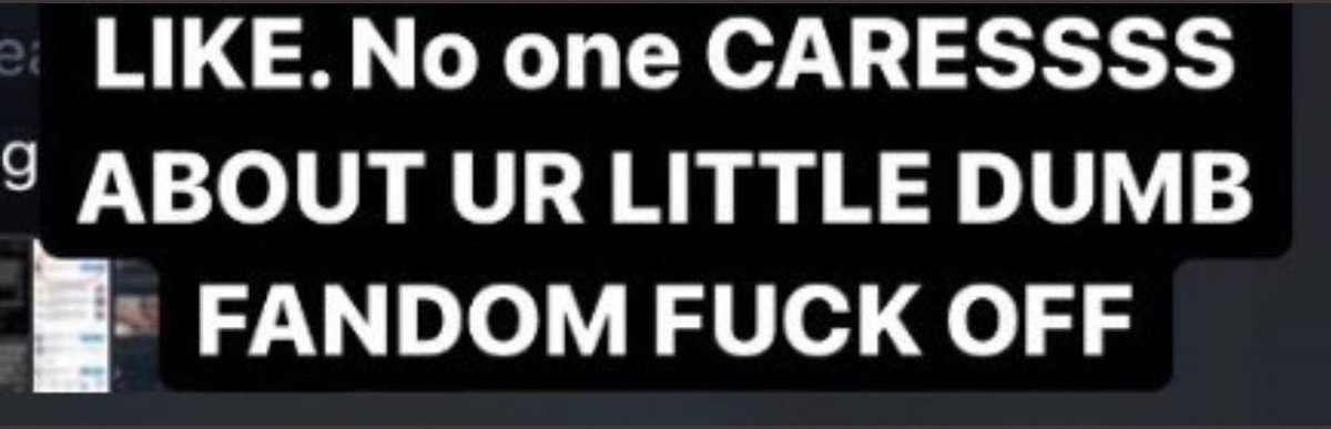 she really thinks we give a fuck 😌💅🏼