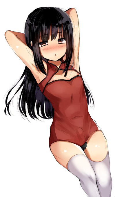 チャイナ服男の娘黒髪ロングくん 