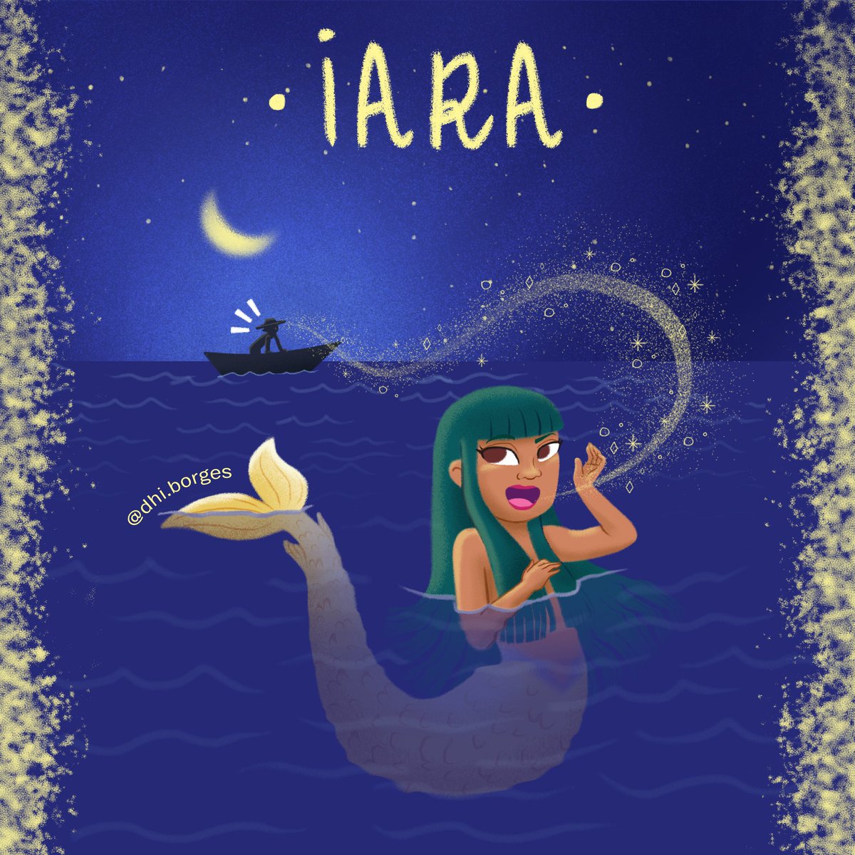 BorgesDhi's tweet photo. Dia 3: Iara
#inktober #inktoberbr #tintatubro2020 #folclorebrasileiro #iara #ilustracao #editorial
#desenho #arte #sereia
#mito #lenda #linguatupi #folcore #freelancer #ilustradorfreelancer #illustrazioni #illustrationartists #brasil #cultura #culturabrasileira #desenho #draw https://t.co/pGqFdOVIFH