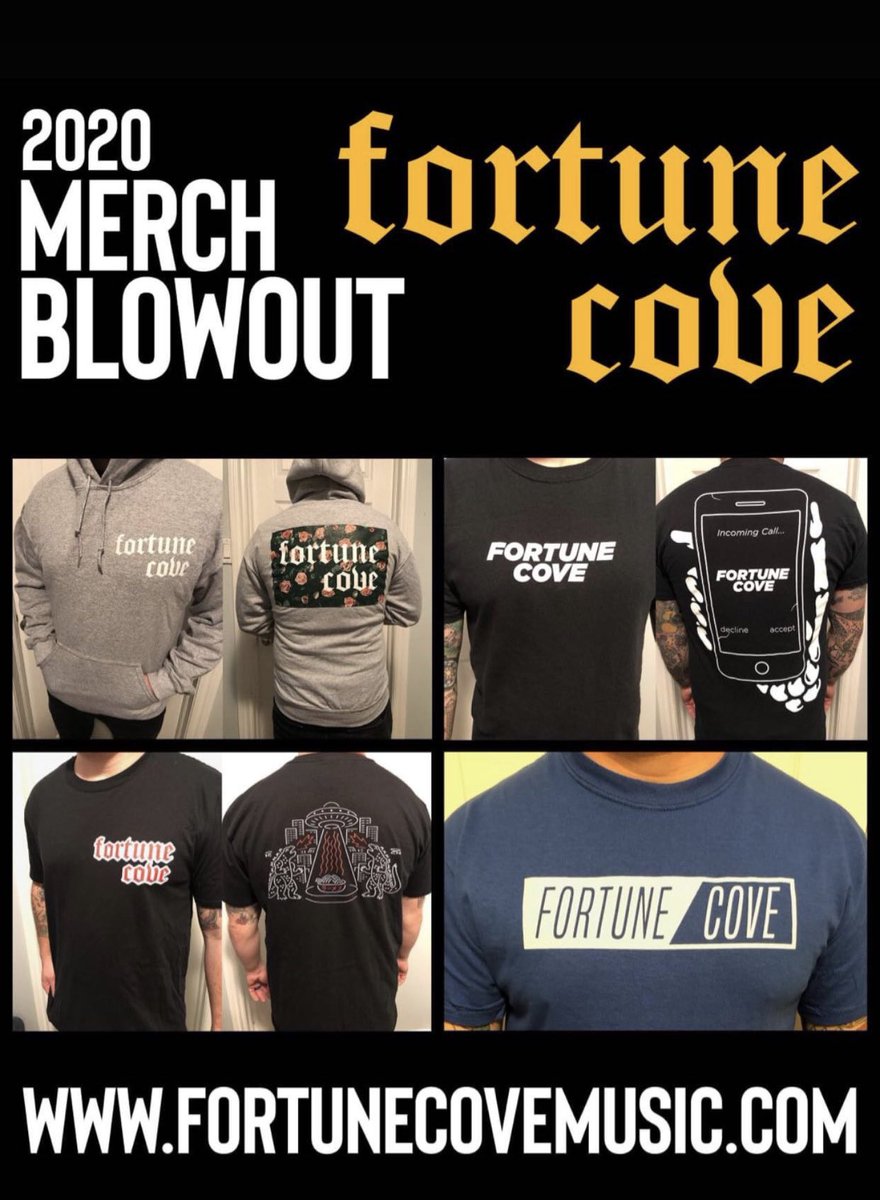 Head over to the <a href="/fortunecoveband/">Fortune Cove</a> merch store and get your fall swag: fortunecovemusic.com