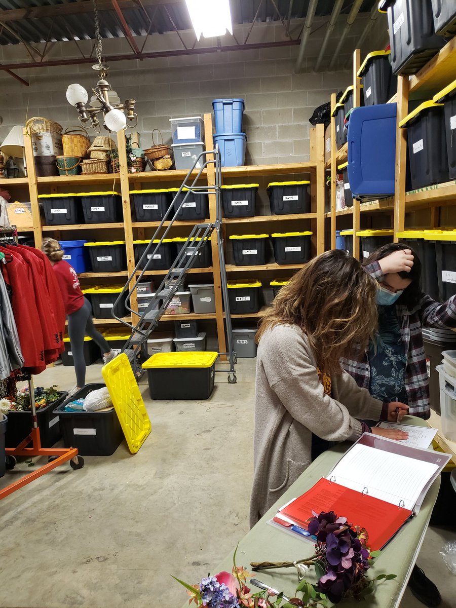 Members of our cast hard at work getting props ready for #NoisesOffTakeTwo! We can't wait for you to see what surprises we have in store!