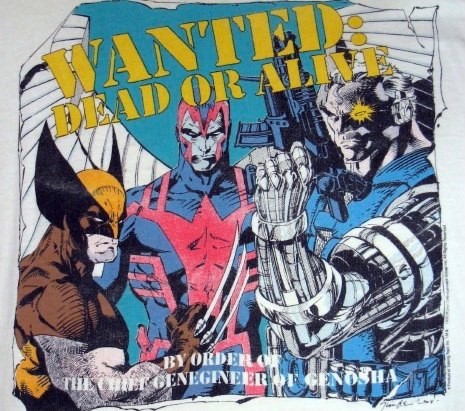 TheKronoform's tweet image. I had this t-shirt in high school and strangers would often stop me and try to buy it from me. Such was the power of the X-Men in the early 90s. #XMen #90s #XtinctionAgenda #JimLee
