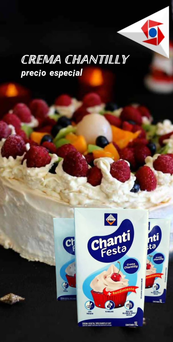Automercado Sta Rosa Prepara Deliciosos Postres Y Rellenos Para Tus Dulces Con La Crema Chantilly Chantifesta A Un Precio Especial Nuestro Horario Es De Lunes A Sabado De 8 00 Am