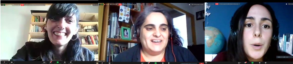 xarxafeminista's tweet photo. 💜Moltes gràcies Blanca Valdivia Col•lectiu Punt 6, Claudia Bosch Membre de Rebel•lió o Extinció i Mari Pueyo Beseràn Grup de Dones del Sindicat de Llogateres de Catalunya #EFE2020 #SostenibilitatDelPlaneta #MalabaristesDeLaVida @XRBarcelona @CollectiuPunt6 @SindicatLloguer https://t.co/6Q5qqh4BtG