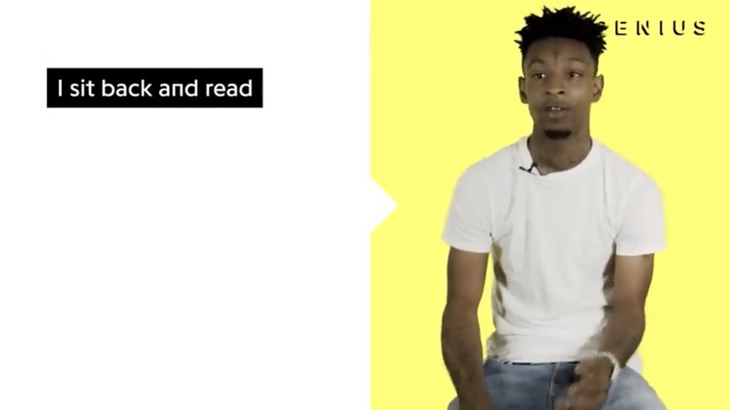 Genius's tweet image. morgan freeman narrating #savagemode2