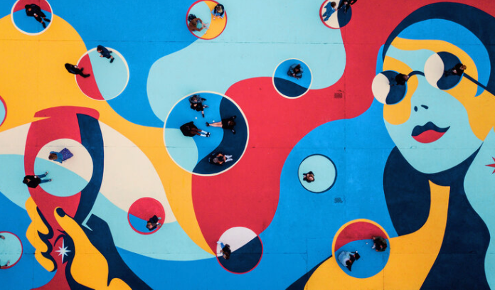 wekinnectglobal's tweet photo. #SaturdaySmallBiz To help patrons observe social distancing rules, beer brand Stella Artois installed a large floor mural at London’s Old Truman Brewery. https://t.co/p8iNLvWpdC 

#beer #brewery #smb #protectlocal #shoplocal https://t.co/1RFJPfbkPO
