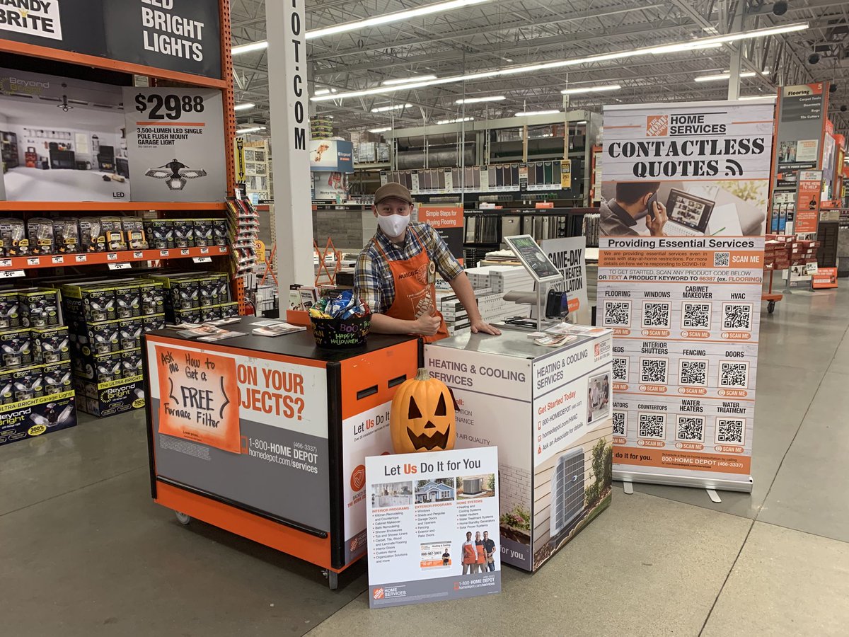 MCasemier's tweet photo. It might be chilly outside, but our HVAC deals are HOT! Stop on in to the Papillion Home Depot and talk to Marcus to set up your appointment today! ⁦@Stephen68401654⁩ ⁦@KellyConnors7⁩ https://t.co/i50MDAZPtk