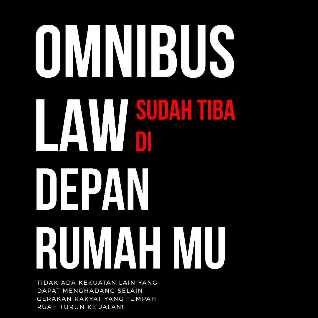 uye_samki's tweet photo. #batalkanRUUomnibuslaw 
#JegalSampaiGagal
#jegalsampaibatal 
#MogokNasional 
#siapatakut https://t.co/azzitwVnjg